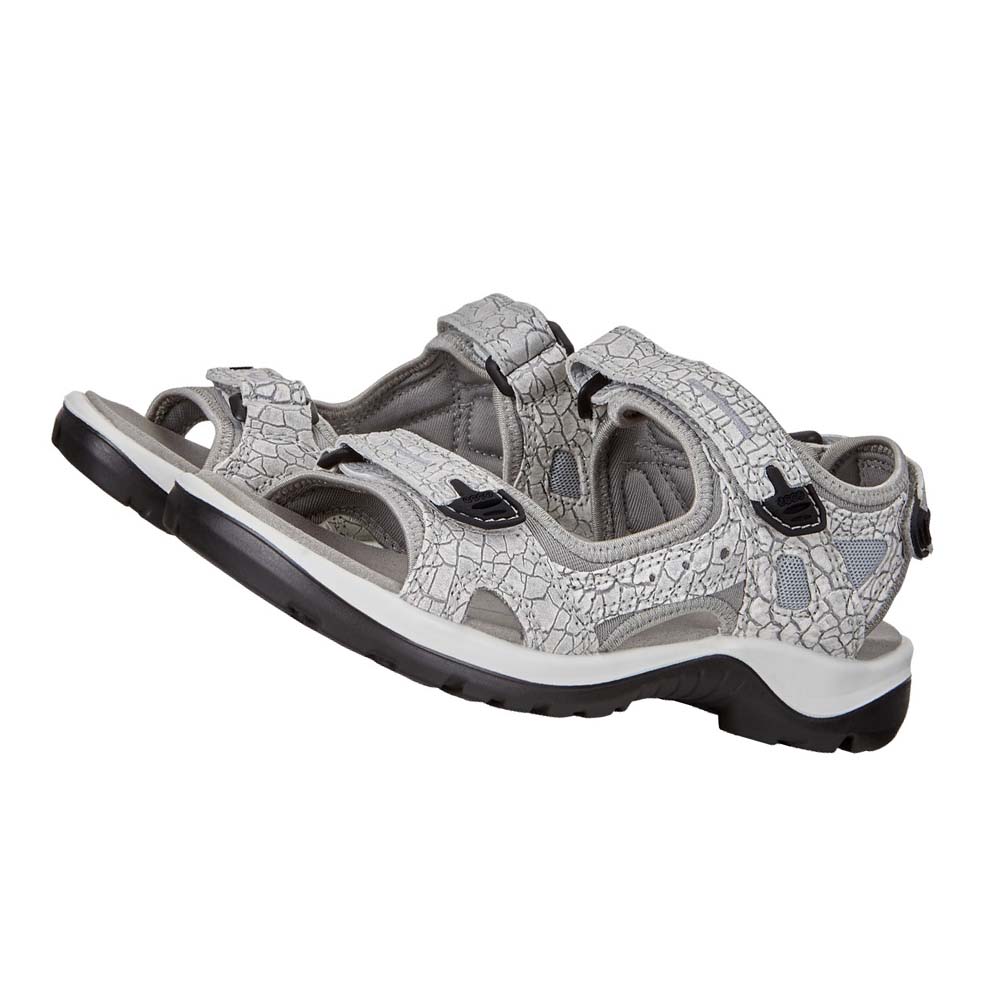 Women's Ecco Yucatan Sandals Silver | Canada 198VRW